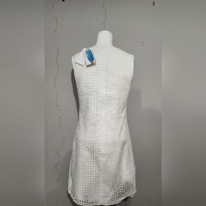 ALFRED SUNG EYELET SHIFT DRESS *NEW*